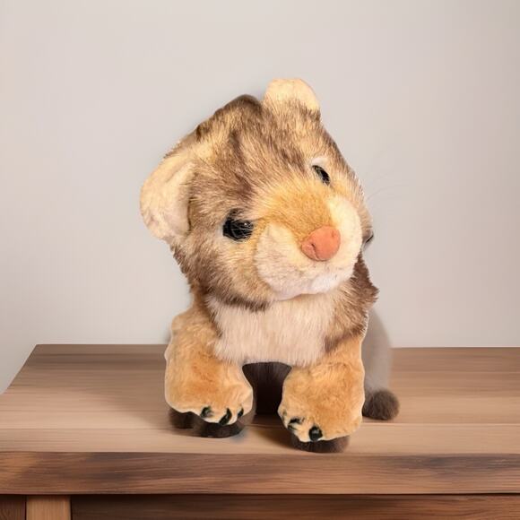 LION CUB Discovery Channel Plush Stuffed Animal Collectible Vtg Cat Kitten 2002 - Picture 7 of 13